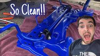 CUSTOM POWDERCOATED FRONT SUSPENSION RESTORATION ON MY MK6 FIESTA ST150 [upl. by Notanhoj238]