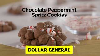 Chocolate Peppermint Spritz Cookies Recipe [upl. by Alleen]