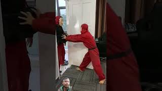 Money heist vs police  parkour moneyheist police shorts video 👍🔥💯✅ [upl. by Maidy102]