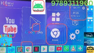H96 mini H6 ANDROID T V BOX 128 STROAGE [upl. by Dietz]