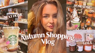 Autumn Shopping Vlog  Next Home amp Homesense Haul UK 2024  Starbucks amp Cosy Vibes [upl. by Silsby]