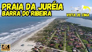 PRAIA DA JURÉIA BARRA DO RIBEIRA VISTA DE CIMA IMAGENS DE DRONE [upl. by Aniryt]