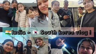 India 🇮🇳 to South Korea 🇰🇷 journey vlog  gksstudent gkskorea daegu university [upl. by Eiramlehcar]