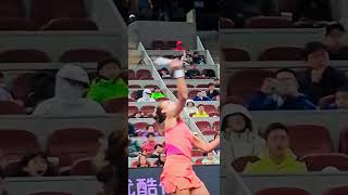 Zheng vs Anisimova Sensaciones y técnica Beijing Open 2024 [upl. by Clari204]