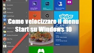 Come velocizzare il menu Start su Windows 10 [upl. by Akahc]