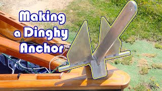 Stainless Danforth Anchor from Scrap 4lbs Dinghy Anchor [upl. by Aratihc]