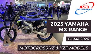 2025 YAMAHA MOTOCROSS BIKES AT EICMA 2024 feat YZ range amp YZF Monster Energy Racing Editions range [upl. by Seldon]