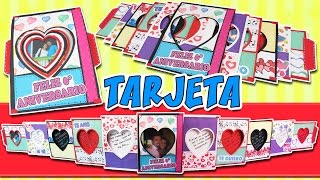 TARJETA EXTENSIBLE de Amor Aniversario Felicitaciones [upl. by Ycaj]