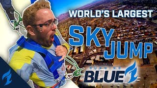 Tallest SkyJump in the WORLD  Burning Blue  Dallas Fuel [upl. by Dosia499]