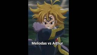 Meliodas vs Arthur sevendeadlysins anime fourknightsoftheapocalypse animeedit [upl. by Drarehs901]