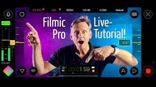 Filmic Pro Version 7 Tutorial 2023 deutsch Filmen mit Smartphone wie ein Profi [upl. by Trabue169]