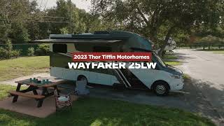 Class C Sprinter Twin Beds Convert to King New 2023 Tiffin Wayfarer 25LW Walkthrough Lazydays RV [upl. by Shaver]