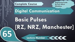 Basic Pulses NRZ RZ amp Manchester  Line Coding  Digital Communication  Engineering Funda [upl. by Aridan]