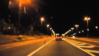 Night Drive On The M57 M62 M6 amp M5 Motorways From Liverpool To Worcester England 7th July 2013 [upl. by Leonardi760]