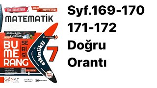 7SINIF BUMERANG S169170171172 DOĞRU ORANTI [upl. by Utica885]