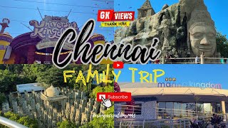 VGP Universal Kingdom తెలుగులో  Family Trip  Chennai Golden Beach  Chennai  vlog trip video [upl. by Hobard]