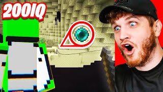 Minecraft Noobs React to Dreams BEST Moments [upl. by Nerol]