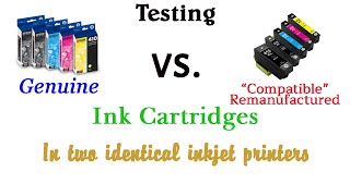 Genuine Epson Cartridges vs Compatible Remanufactured Cartridges Full Test and Comparison [upl. by Ahsitra]