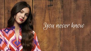 You Never Know  Olivia Rodrigo From HSMTMTS Season 3  Lyrics [upl. by Martita487]