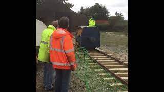 Peter Nicholsons Simplex diesel loco being given a run out at Southwold on 9 August 2017 [upl. by Udall]