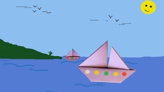 Voilier des îles Tutoriel Origami bateauorigami [upl. by Rekyr]