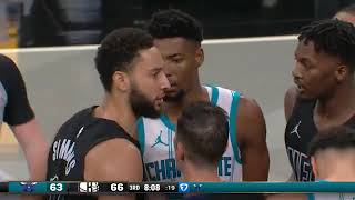 Ben Simmons dunks it then gets into it with Brandon Miller and the Hornets [upl. by Jorry]