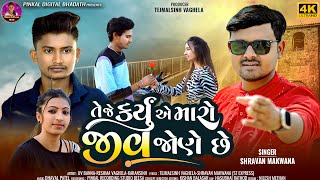 Te Je Karyu A Maro Jiv Jone Chhe  Shravan Makwana  Latest Gujarati Bewafa Song  4k Video 2024 [upl. by Idna230]