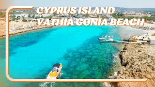 Vathia Gonia Beach Ayia Napa Cyprus  Living in Mediterranean [upl. by Ruelu]