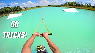 50 TRICKS  WAKEBOARDING [upl. by Anirbaz]