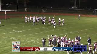 Winslow at Foxcroft Class D football semifinal 1142023 [upl. by Aynwad]