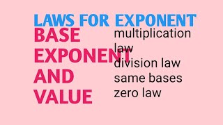 Laws of exponent for real numbers  base and exponent  9th class [upl. by Ardnayek]