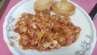 DELICIOSO REVOLTILLO DE HUEVO Y PISTO MUY FACIL DE HACER Y MUY SANO [upl. by Rodenhouse22]