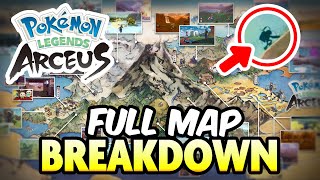 FULL MAP BREAKDOWN Pokemon Legends Arceus [upl. by Trotter]