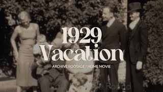 Archive footage of 1920s Family Vacation  Wisconsin 16mm home movie film [upl. by Cathe]