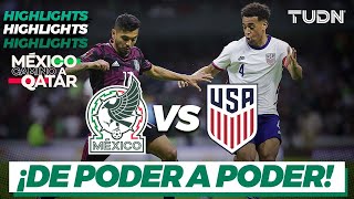 Resumen y goles  México vs Estados Unidos  Eliminatoria Qatar 2022  TUDN [upl. by Nwahc]