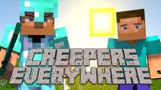 quotCreepers Everywherequot  A Minecraft Parody of ColdPlays Paradise Animated Music Video [upl. by Werd]