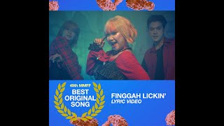 FINGGAH LICKIN LYRIC VIDEO  Becky And Badette  Eugene Domingo [upl. by Ronal]