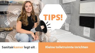 Klein toilet inrichten  Sanitairkamernl [upl. by Neeli]