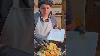 paella بايلا باللقطينه مع ثمار البحر paella food pumpkin [upl. by Anirtruc]