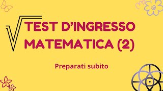 Test dingresso matematica per le superiori liceo e tecnico parte 2  la geometria da sapere [upl. by Percy]