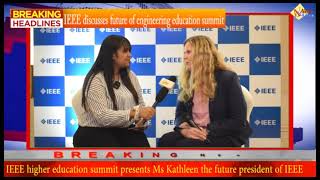 IEEE higher education summit presents Ms Kathleen the future president of IEEE [upl. by Sheets]