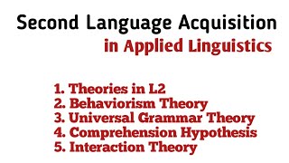 Krashens theory of second language acquisition شرح  Part 1  Ep 4 [upl. by Sollie637]