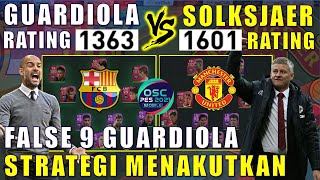 GUARDIOLA 1363 VS SOLKSJAER 1601 PRO PLAYER MESSI GONDRONG VS RASHFORD EFOOTBALL PES 2021 MOBILE [upl. by Aidekal]