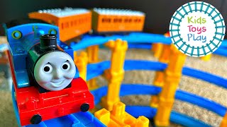 Thomas and Friends TOMY Toy Train Track Build [upl. by Oirramed639]