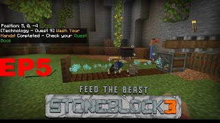 Lets Plays Stoneblock 3 FTB Version 151 market Place Map EP5 [upl. by Auqcinahs]