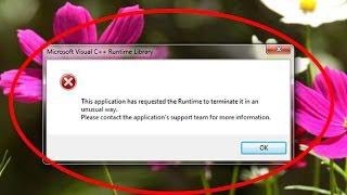 Fix Visual C Problem Runtime Library Error quotCMD TRICKquot [upl. by Aundrea]