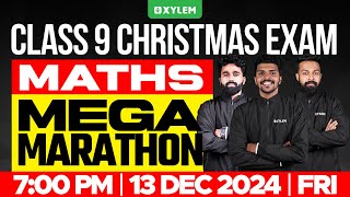 Class 9 Christmas Exam  Maths  Mega Marathon  Xylem Class 9 [upl. by Narmis]