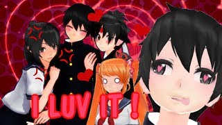 【MMD  MOTION DL】I LOV IT   YAOI  💔💓 💢 Yandere Simulator [upl. by Tracay]