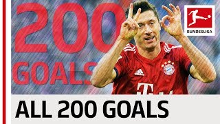 Robert Lewandowski  All 200 Bundesliga Goals [upl. by Bubb857]