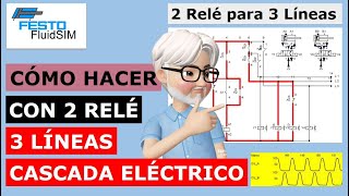 Cómo hacer con 2 relés 3 líneas en cascada eléctrico método sencillo 😊👍 [upl. by Ecirtra]